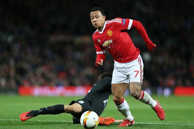 Manchester United's Memphis Depay played one of his best games of the season against Midtjylland on Thursday and Louis van Gaal will be hoping that the winger can replicate his performance against Arsenal today.