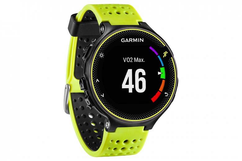 The 230 does not come with a built-in heart rate monitor, unlike its pricier cousin, the 235. Made of plastic and rubber, it lacks premium build quality and wow factor.