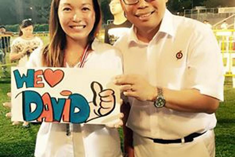 Photographs on the Bukit Batok PAP Women's Wing Facebook page showed that Ms Wendy Lim (above, with Mr Ong) had been participating in grassroots activities in Bukit Batok and supported the party during last September's general election campaign.
