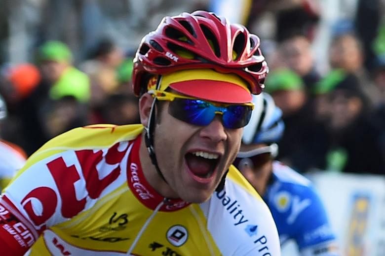 Demoitie was hit by a motorbike after he fell with several riders during the Gent-Wevelgem race.