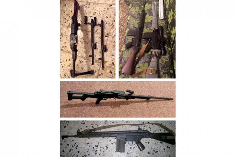Images posted by Facebook groups in Libya advertising machine guns and rifles. These online bazaars violate Facebook's recent ban on the private sales of weapons.