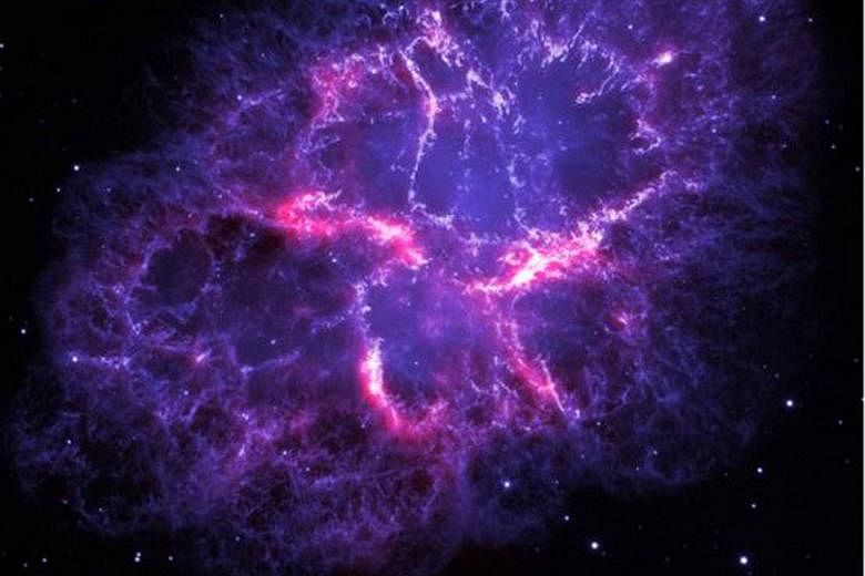 Nasa paid tribute to Prince by tweeting a stunning picture of the Crab Nebula, lit up in purple, as viewed by the Herschel Space Observatory and the Hubble Space Telescope.