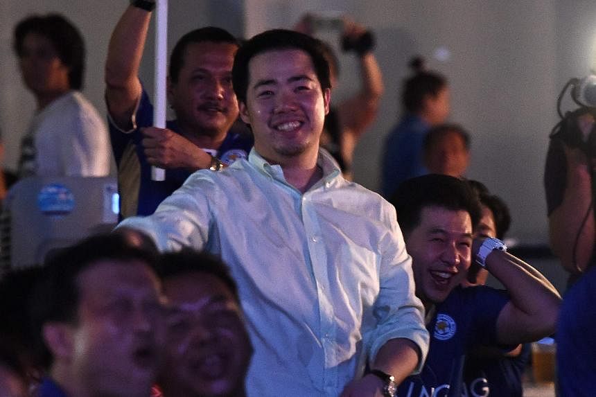 Aiyawatt Srivaddhanaprabha, son of Leicester City owner Vichai, watched the game alongside jubilant Thai fans at the King Power headquarters in Bangkok.