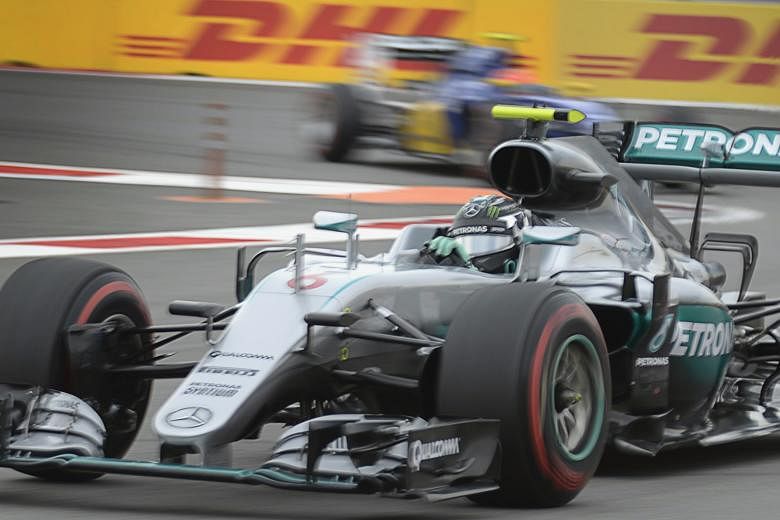 German driver Nico Rosberg claimed his 24th career pole at the Russian Grand Prix at the Sochi Autodrom circuit in a dominant display of Mercedes' prowess this season.