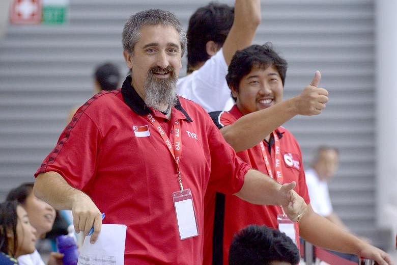 Sergio Lopez (left) and Gary Tan have worked together for almost 18 months. Under their watch, Singapore bagged a record 23 gold medals at last year's SEA Games.