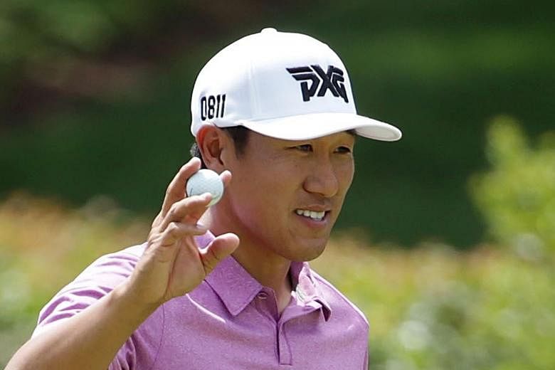 Despite eight missed cuts, James Hahn won a play-off to claim the Wells Fargo Championship title on Sunday.