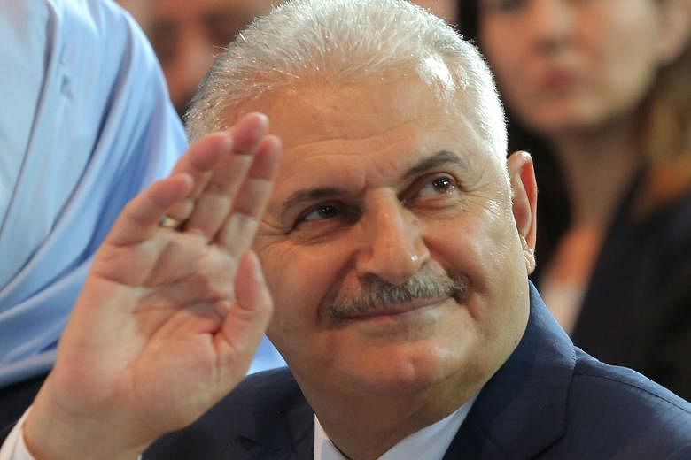 Transport Minister Yildirim (left), 60, is expected to be a more pliant figure than his predecessor for Mr Erdogan.