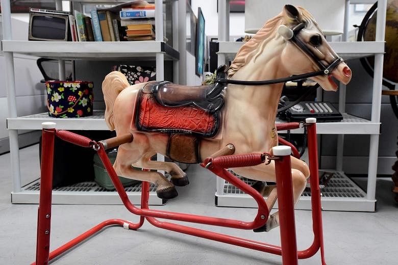The rocking horse belonging to Joan Harris' son among items from the American drama series Mad Men to go on auction.