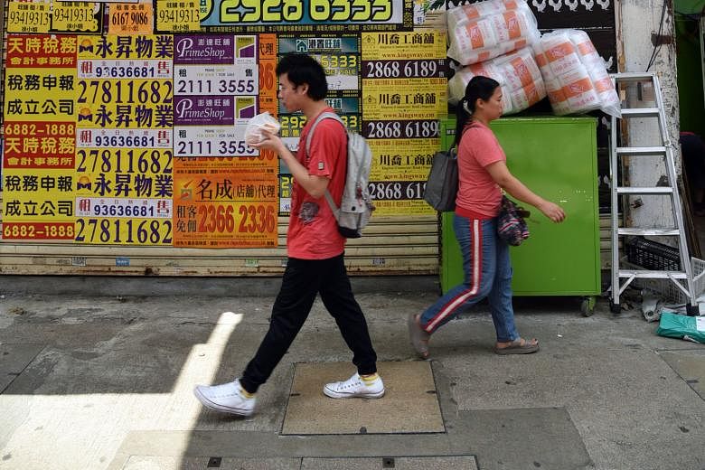 Shuttered shops are a sign that a retail slump is spreading across Hong Kong. The property and hospitality sectors are also affected.