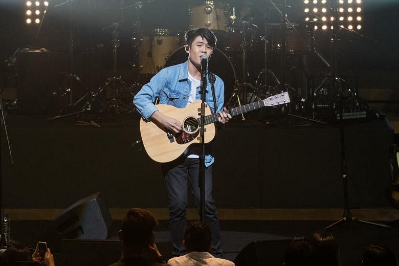 Gentle Bones' (above) concert at the Esplanade Concert Hall was a sold-out affair.