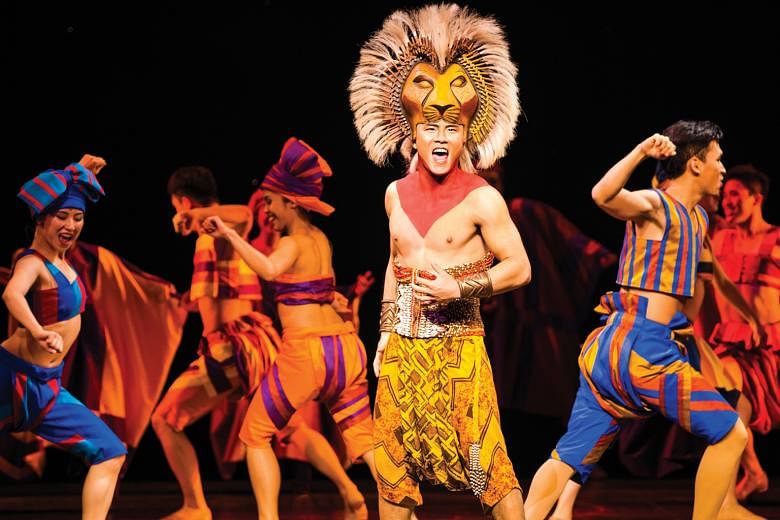 The Mandarin- language performance of The Lion King at the Walt Disney Grand Theatre in Shanghai.