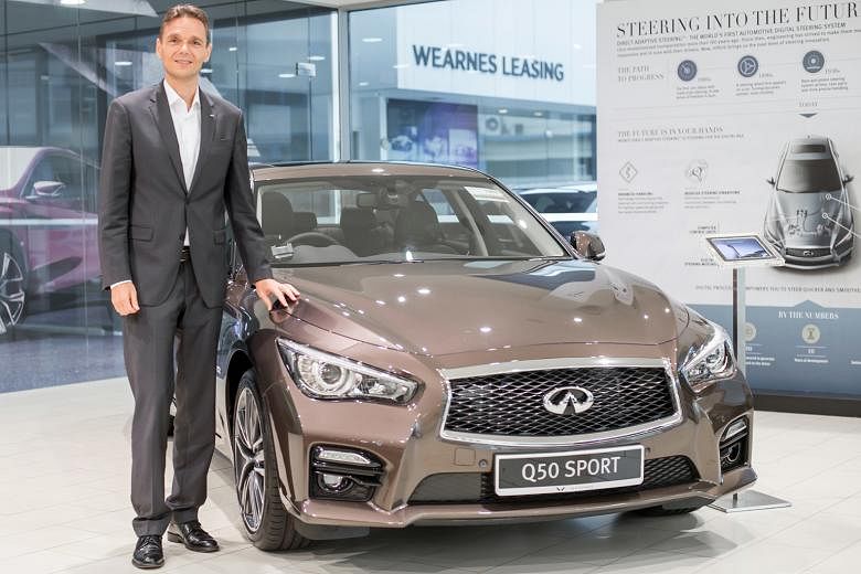 Mr Roland Krueger wants to take the Infiniti Q50 on his next extreme adventure.