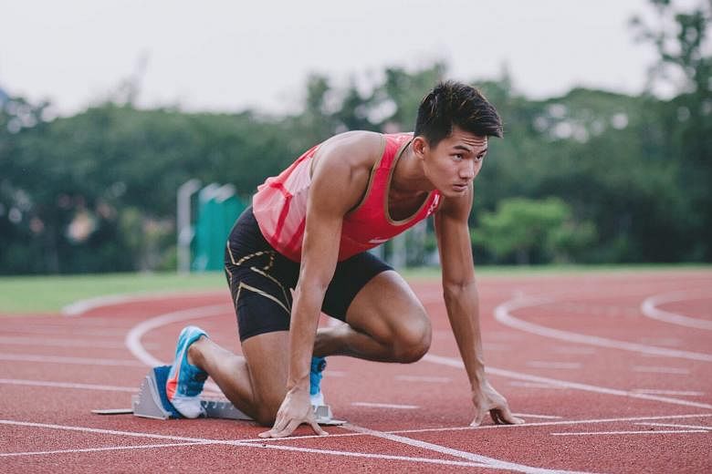 Timothee Yap, 21, is a former 400m hurdler who made the switch to the 100m and 200m sprint only last year. His personal best is 10.62 seconds set in Portugal two weeks ago.