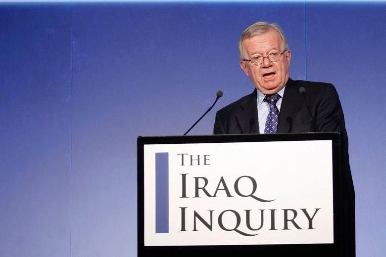 Mr Chilcot, chairman of the inquiry, at a news conference in London on July 30, 2009, where he outlined the terms of reference for the investigation and explained the panel's approach to its work.