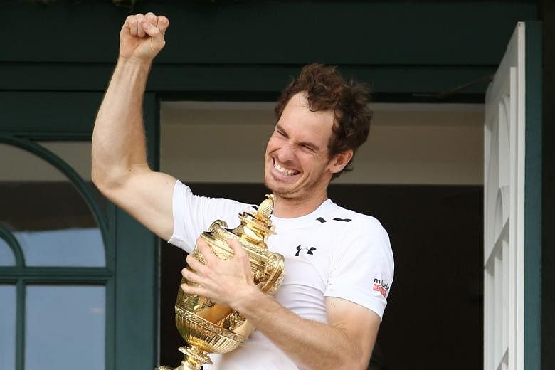 Andy Murray, on the clubhouse balcony, is the toast of British fans after taking his second Wimbledon title by beating Canadian Milos Raonic. The Scot says his great form is due to coach Ivan Lendl's return.