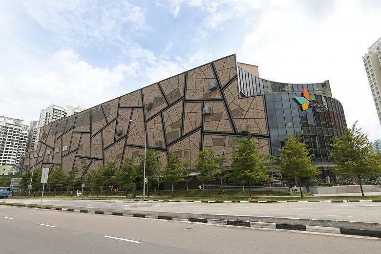 Revenue for SPH's property division was up 1.6 per cent from the corresponding period a year ago, on the back of higher rental and services revenue from the group's retail assets, such as The Seletar Mall (left).