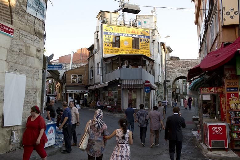 Street scene in Istanbul. In recent years, the Turkish government has built an image of Istanbul as an urban wonderland of fascinating history, great architecture and cuisine, and tourism boomed.
