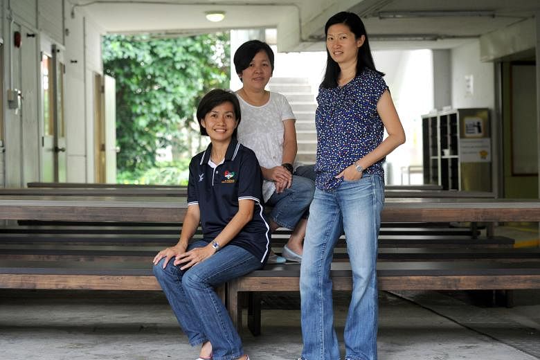 From left: Lim Sook Wei, 45, Esther Tan, 40, and Valerie Chew, 43. The trio have helped to organise the inaugural sports day for Pathlight School students with Autism Spectrum Disorder (ASD).