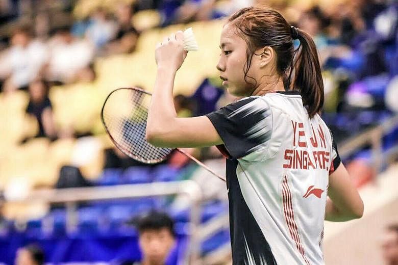 Yeo Jia Min on her way to winning the Vietnam Grand Prix title yesterday, beating Japan's Mine Ayumi 21-14, 21-17. She strategised correctly, taking control in attack after assessing that her opponent preferred long rallies. The Grand Prix is two lev