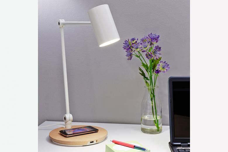 The Ikea Riggad LED work lamp, according to Ikea, is one of the bestsellers in its wireless charging range.