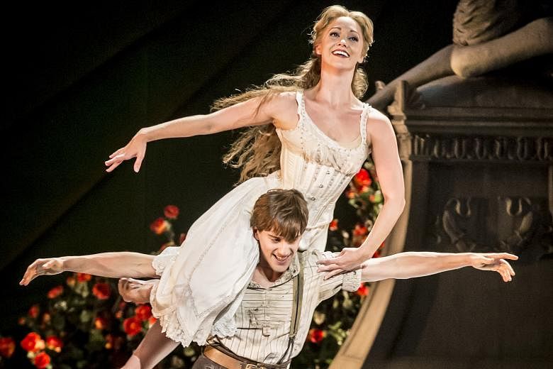 Dominic North as Leo and Ashley Shaw as Aurora in Matthew Bourne's Sleeping Beauty.