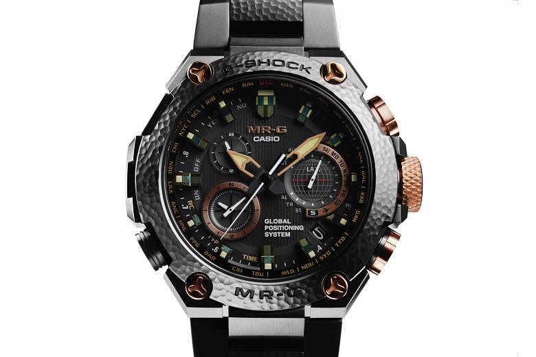 G-Shock founder Kikuo Ibe's first watch for the brand was launched in 1983. Launched to celebrate the 20th anniversary of G-Shock's premium MR-G line, the MRG-G1000HT watch (above) is made with titanium.