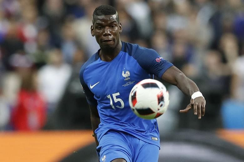 Manchester United's Paul Pogba in action during Euro 2016 last month. Online streaming provider Eleven's package offers three EPL live games and three delayed telecasts.