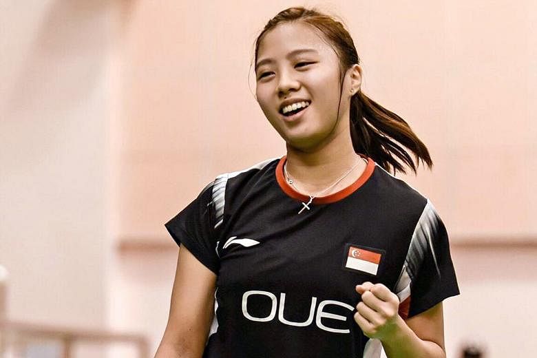 Singapore's Yeo Jia Min at the Vietnam Open Grand Prix last month, where she claimed her maiden professional title. She will soon be back in action at the India Junior International Badminton Championships in September.