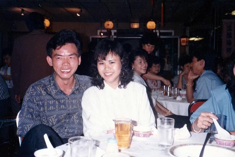 Mr Gwee with Madam Low, now his wife, in a picture taken before his accident in 1987 which fractured his spine and blinded his right eye. Makansutra named Mr Gwee and sister Guek Hua as Singapore Street Food Masters, a title given to only 12 hawkers.