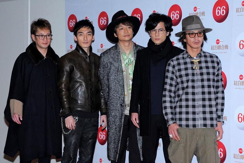 Smap's (from far left) Masahiro Nakai, Tsuyoshi Kusanagi, Shingo Katori, Goro Inagaki and Takuya Kimura in a photo taken last year.