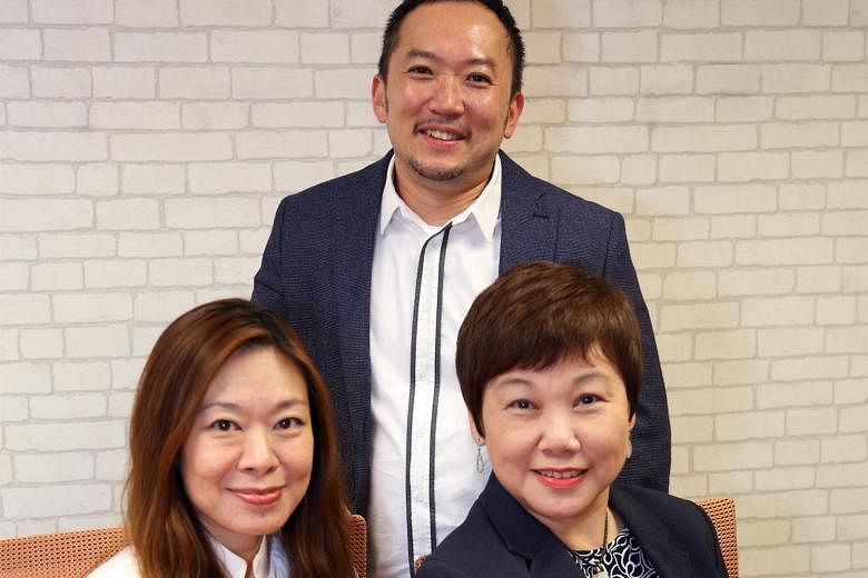 Ms Elsie Chua (right) will be SPH's chief marketing officer, with two deputies, Mr Ignatius Low and Ms Tan Su-Lin.