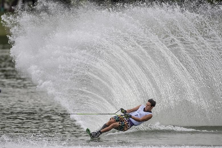 Singapore's Mark Leong, 18, won his first Asian slalom title at the Asian Waterski & Wakeboard Championships in Korea on Saturday, rounding 4.5 buoys on the 12m rope.