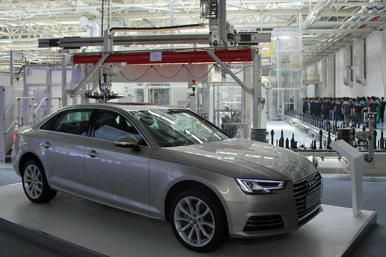 Audi unveiled a new factory for high-efficiency transmissions in Tianjin, China, to be used in petrol-powered cars.