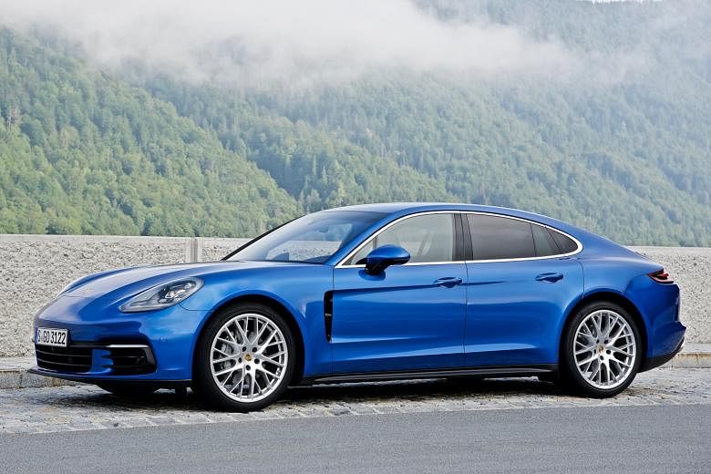 The Porsche Panamera may be bigger than its predecessor, but it looks sleeker and less rotund.