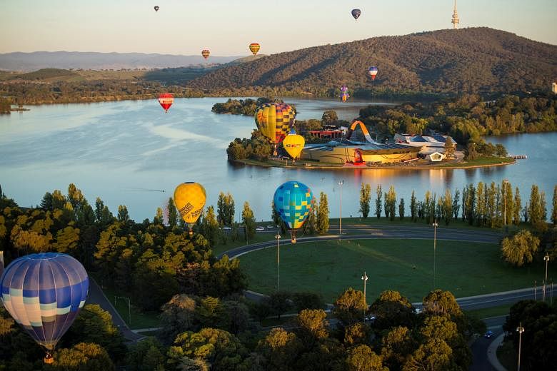 Enjoy discounts for flights to Canberra (left) by booking at travel website CheapTickets.sg.