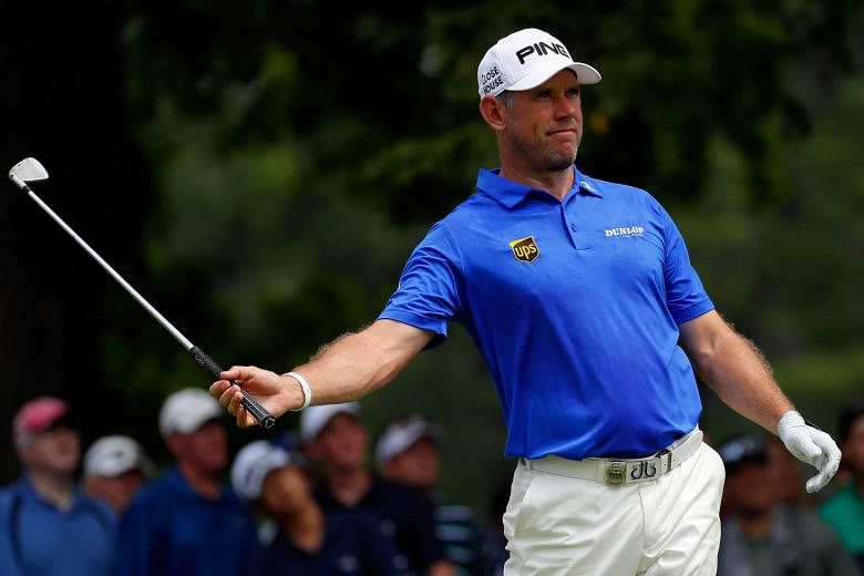Englishman Lee Westwood in action during the third round of the PGA Championship at Baltusrol Golf Club in July. He will play in his 10th Ryder Cup at Hazeltine next week, with Europe seeking a fourth win in a row against the United States.