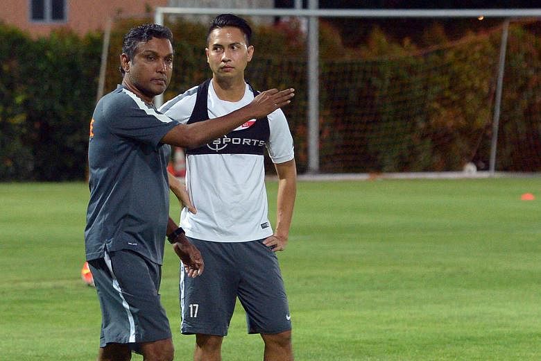 Singapore, who is led by coach V. Sundramoorthy (left) and captain Shahril Ishak, will contest the AFF Suzuki Cup for the South-east Asian title in November. Today's AGM vote will allow the local football fraternity to finally elect its own set of le