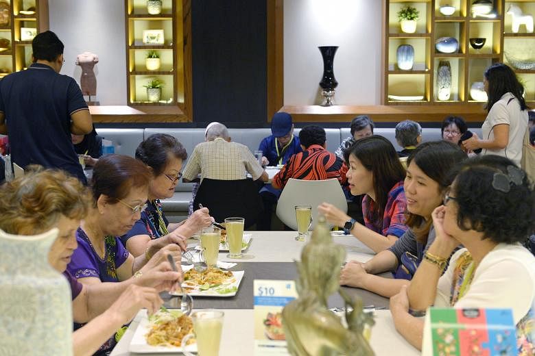 A trip to the mall last Friday was a welcome break for 40 seniors. During the trip - organised by the Singapore Press Holdings (SPH) Staff Volunteers Club and supported by The Seletar Mall - the seniors enjoyed a specially arranged lunch of Pad Thai 