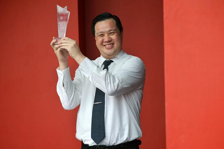 Mr Norman Tan, a restaurant manager at Swensen's, won the top honour at the annual Excellent Service Awards yesterday for "always going out of his way to ensure a memorable guest experience" - as his employer put it.