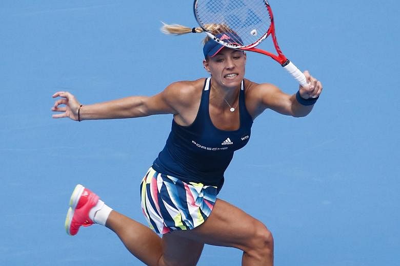 Tennis world No. 1 Angelique Kerber credits an improved demeanour on court for her stellar season this year.