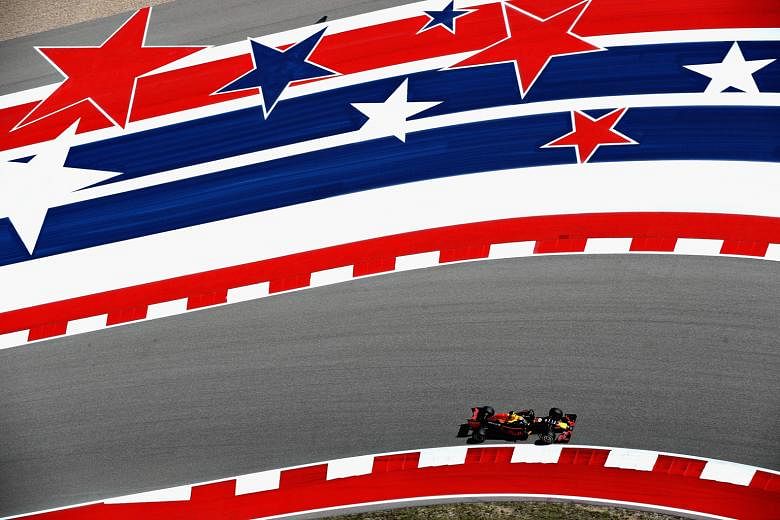 Red Bull's Max Verstappen during practice at the United States Grand Prix in Austin, Texas. The Dutchman finished fourth last year with Toro Rosso in his only other appearance at the Circuit of The Americas.