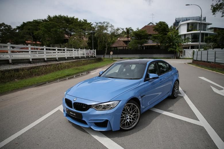 The BMW M3 Competition is supported by a retuned adaptive suspension, which has new springs, dampers and anti-roll bars.