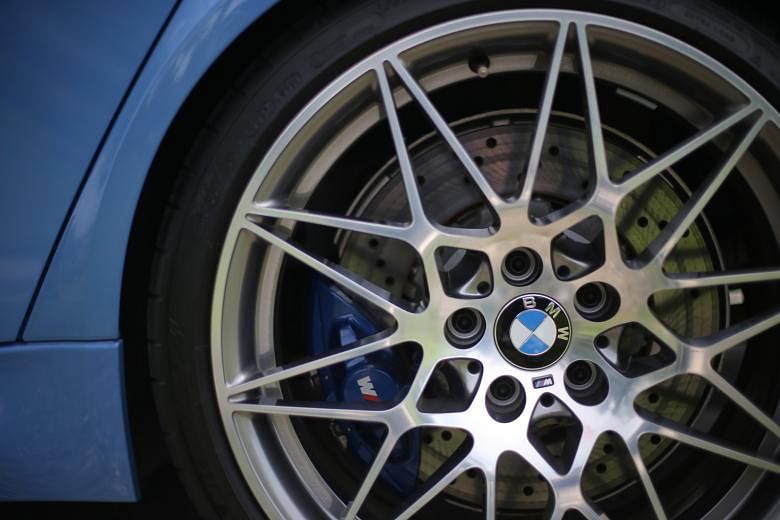 The BMW M3 Competition is supported by a retuned adaptive suspension, which has new springs, dampers and anti-roll bars.