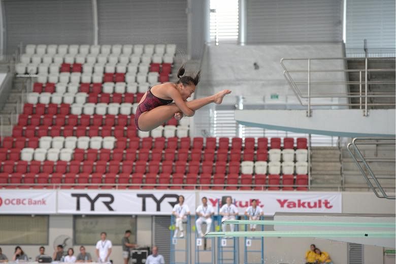 Japan's Hazuki Miyamoto claimed gold yesterday in the women's 3m springboard event of the Fina Diving Grand Prix, after partnering Reo Nishida to the mixed synchronised 3m title on Saturday. The 16-year-old joined fellow Japanese winners Nishida (men