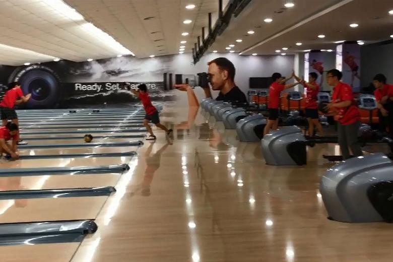 Singapore bowlers in their 47-second Mannequin Challenge which needed just two takes.