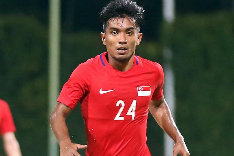 Yasir Hanapi on the ball against Cambodia at Bishan Stadium last Sunday. His second-half goal made all the difference in Singapore's 1-0 win and he will want more of such outings at the AFF Suzuki Cup starting on Saturday.