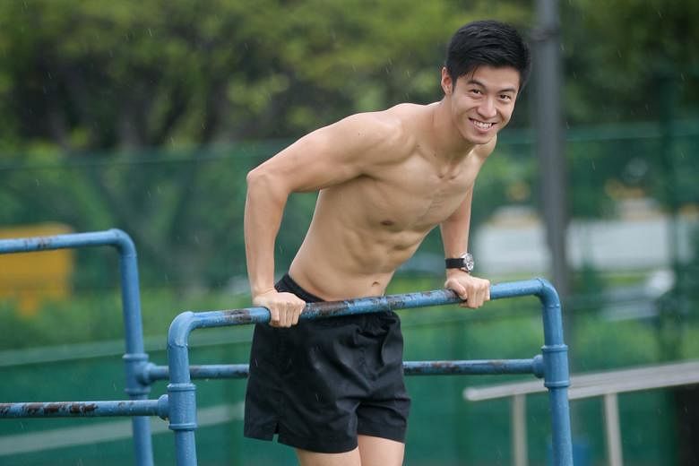 Mr Liu once did 1,000 pull-ups every week for three months to challenge himself.
