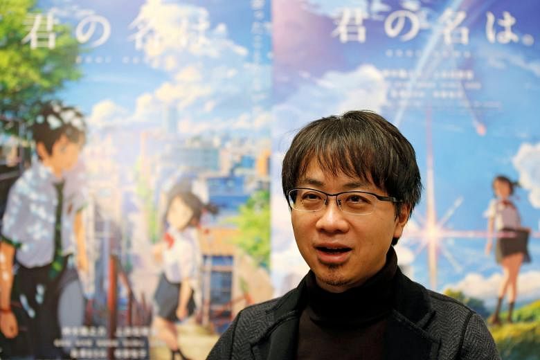 Japanese anime director Makoto Shinkai (left) is behind the hit, Your Name.