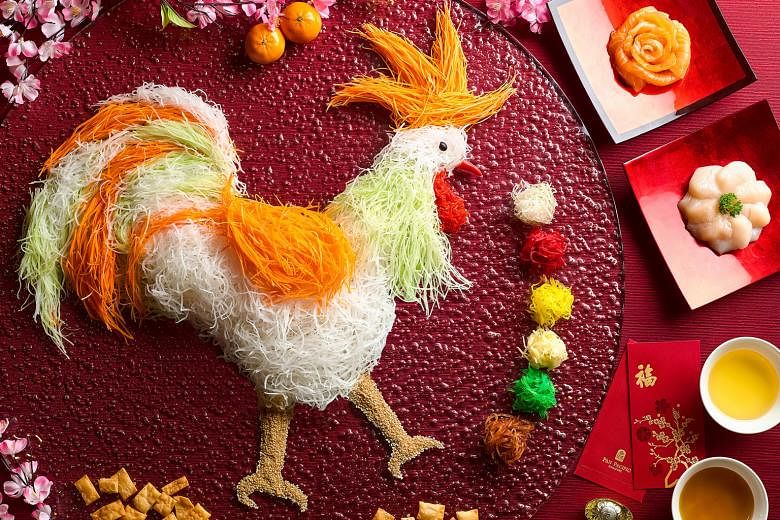 Ring in the Year of the Rooster with Hai Tien Lo's Flourishing Wealth Reunion Yu Sheng Platter.