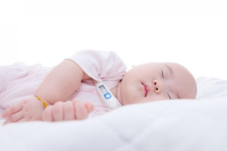 Your baby has a fever if his or her underarm temperature is above 37.3 deg C.
